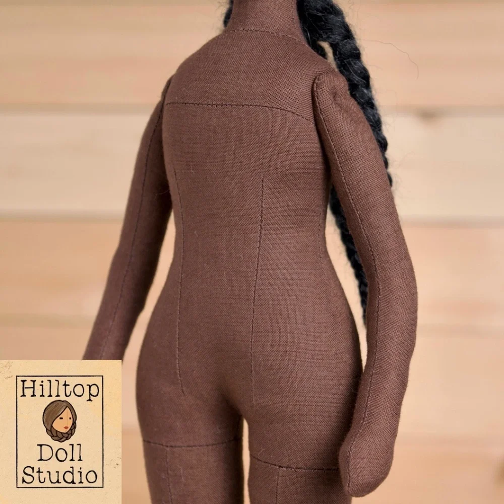 Fabric Doll "Annie" Handcrafted Textile Cloth Heirloom Primitive Doll - Picture 9 of 11